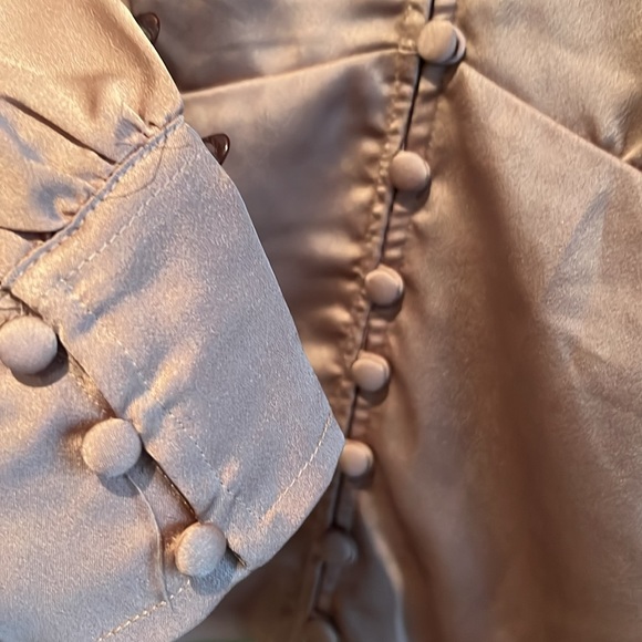 Abercrombie & Fitch NWT Satin Champagne Top- Large - Picture 5 of 10